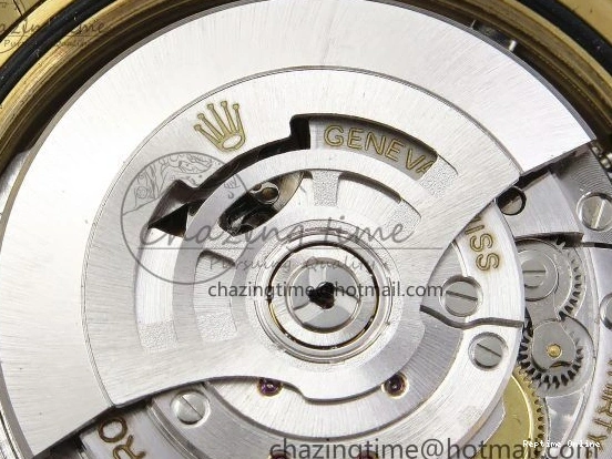 0518 Day Date 40 YG JDF Gain Weight 904L Steel White Roman Dial on President Bracelet VR3255 V Functional 1369